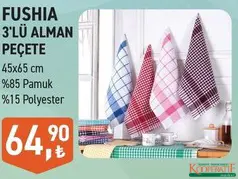 FUSHİA 3'LÜ ALMAN PEÇETE FUSHİA 3'LÜ ALMAN PEÇETE